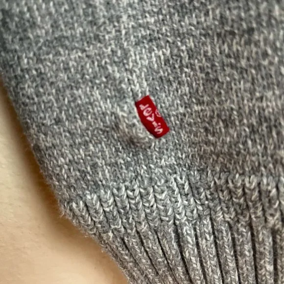 Grey striped Levis Cotton Sweater - Picture 6 of 6